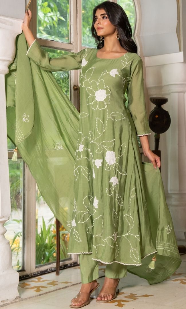 Verde Green Suit Set