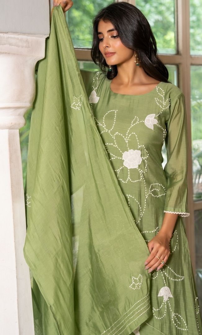 Verde Green Suit Set