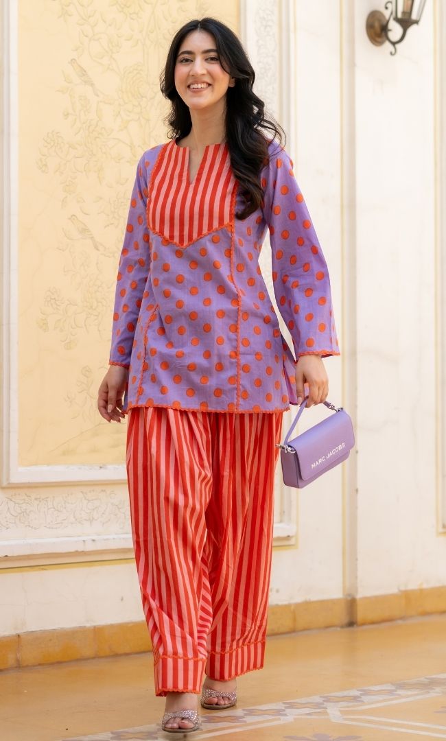 Antra Lavender Co-ord Set