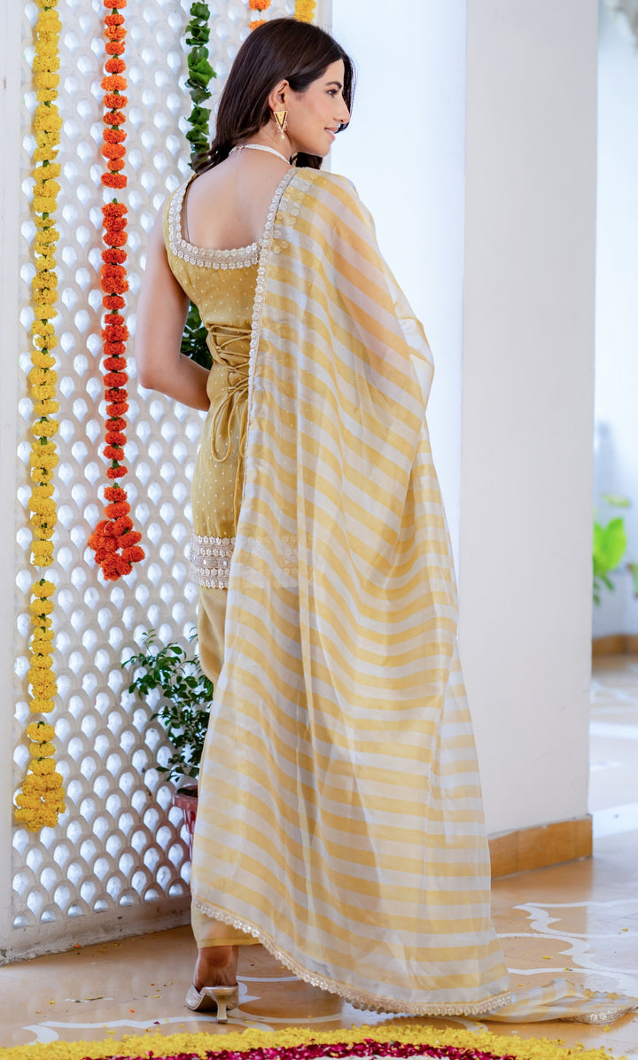 Zariya Yellow Suit Set