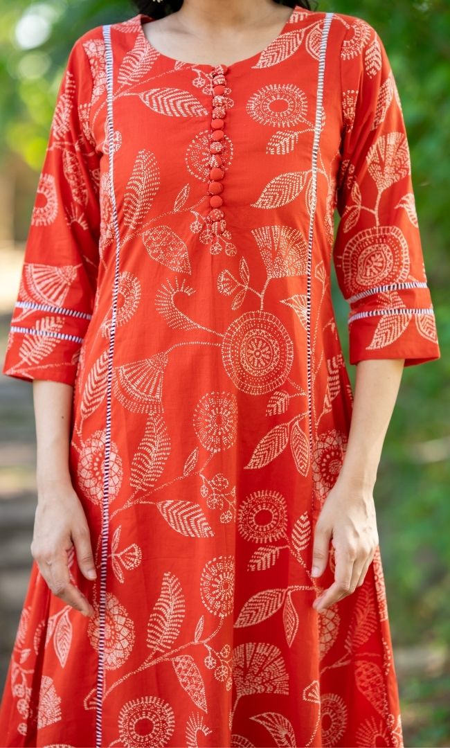 Tangerine Lark Kurta Set