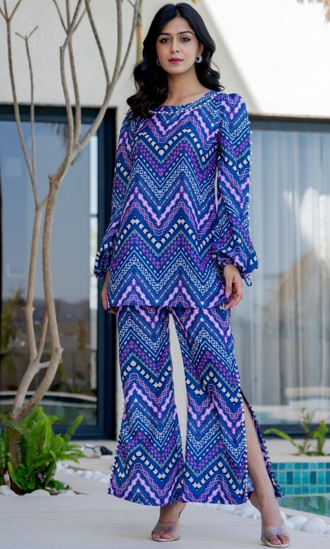 Geomatric Digital Bloom Co-ord Set