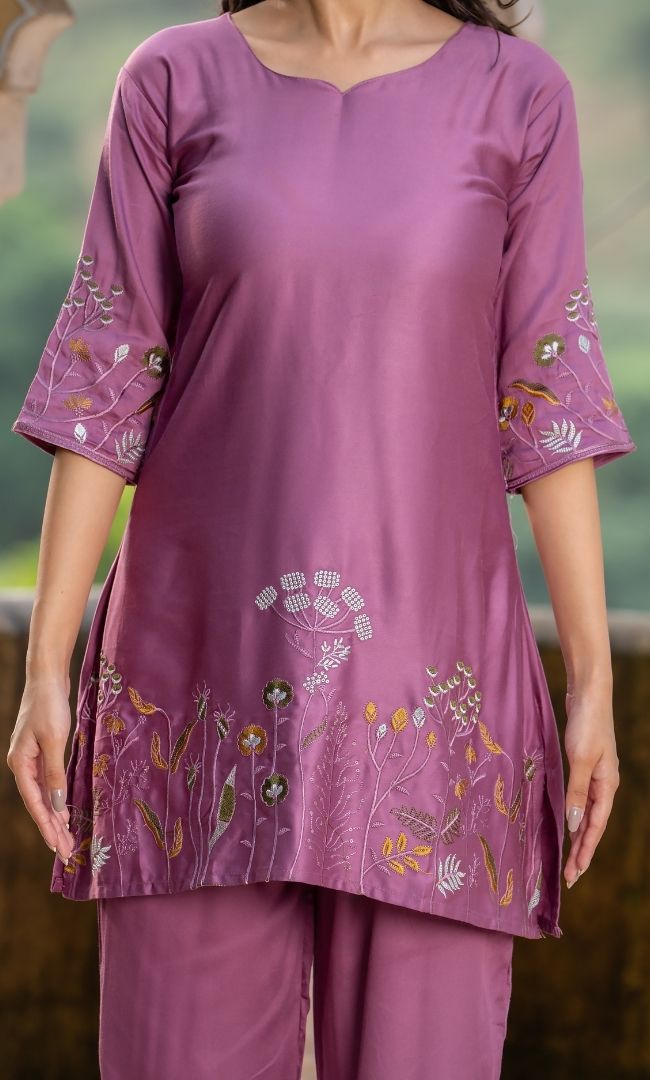 Dusira Mauve Co ord Set