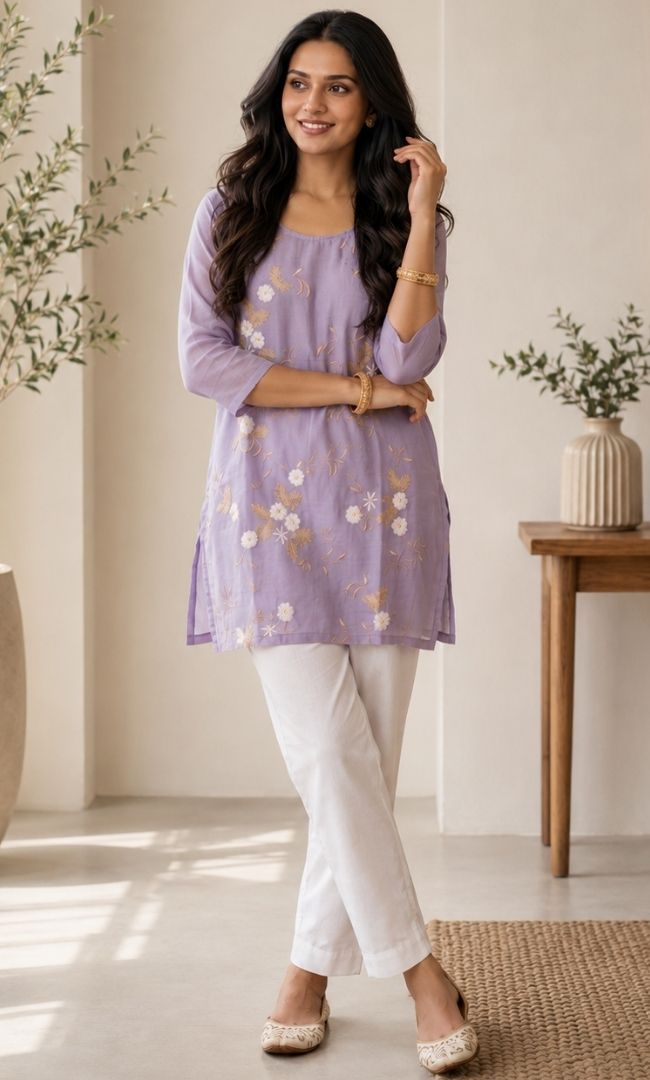 Lavish Mul Chanderi Kurti