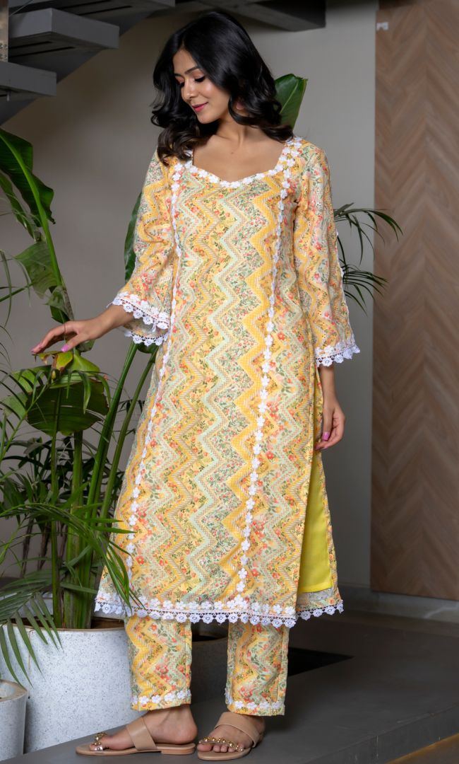 Goldie Printed Kurta Set