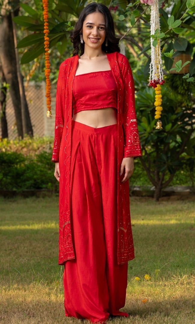 Scarlet Red Co-ord Set