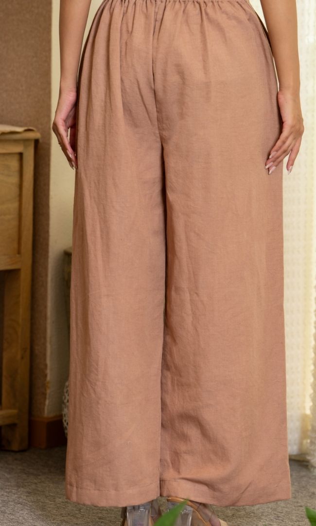 Earthy Flare Slit Pants