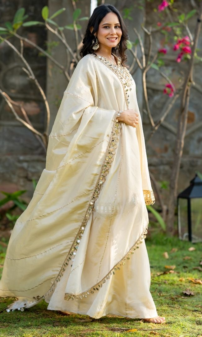 Mahal Sheesh Sharara Set
