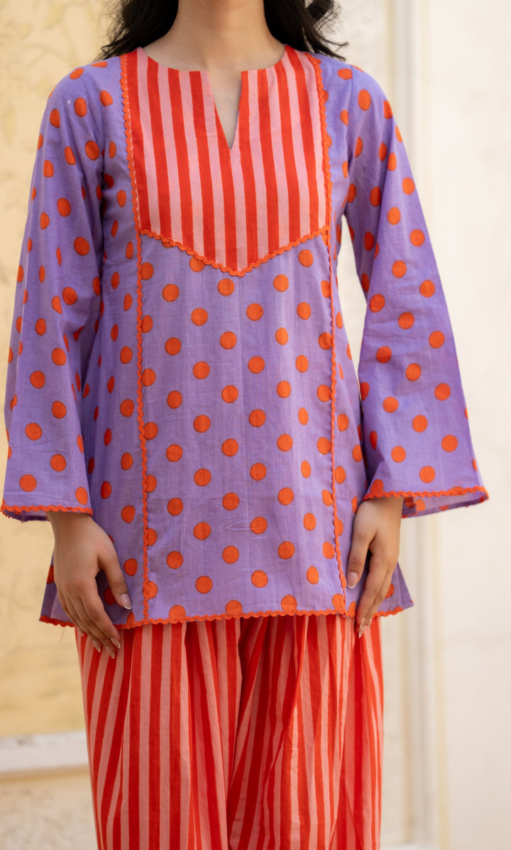 Antra Lavender Co-ord Set