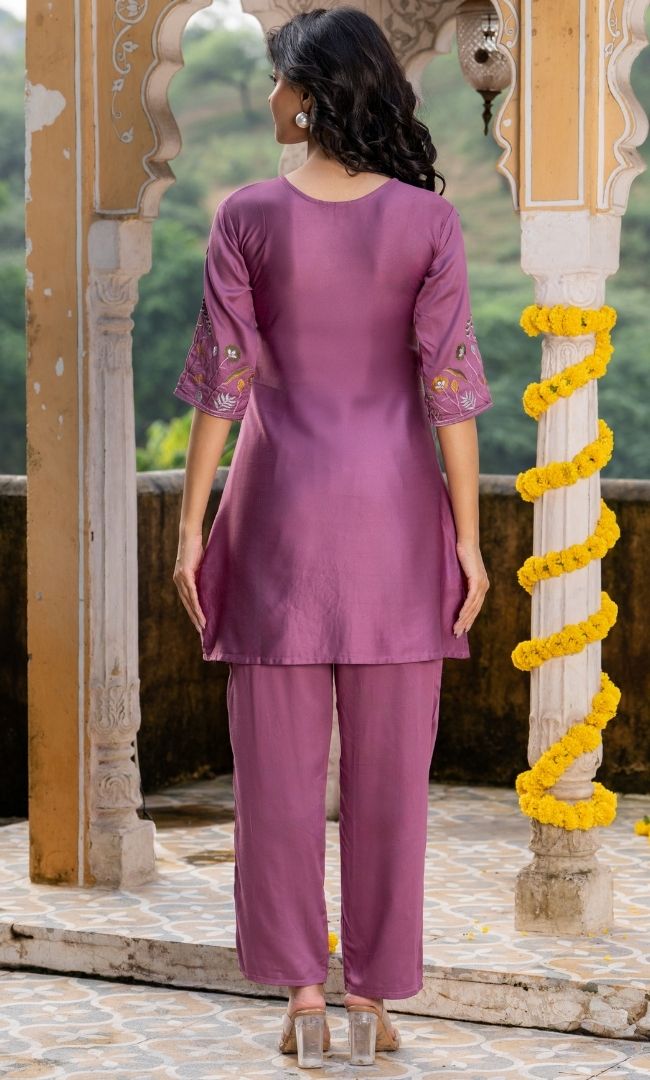 Dusira Mauve Co ord Set