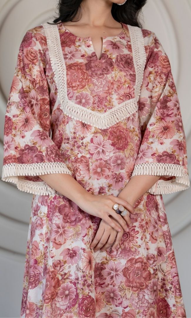 Georgia Printed A-Line Kurta Set