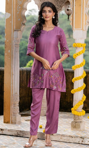 Dusira Mauve Co ord Set