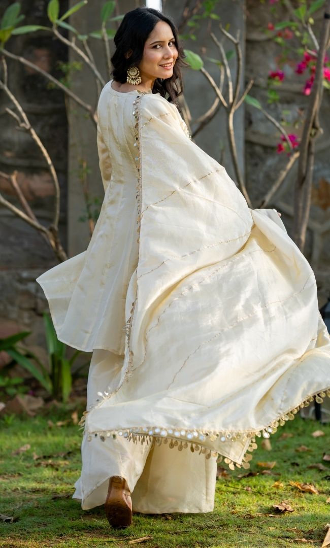 Mahal Sheesh Sharara Set