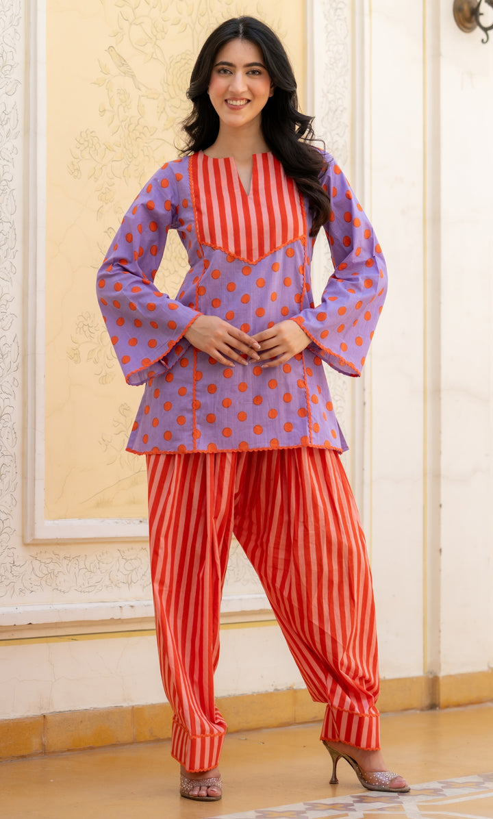 Antra Lavender Co-ord Set