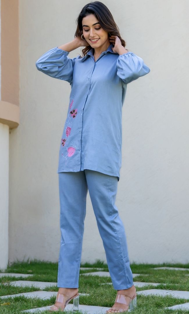 Dovy Embroidered Co-ord Set