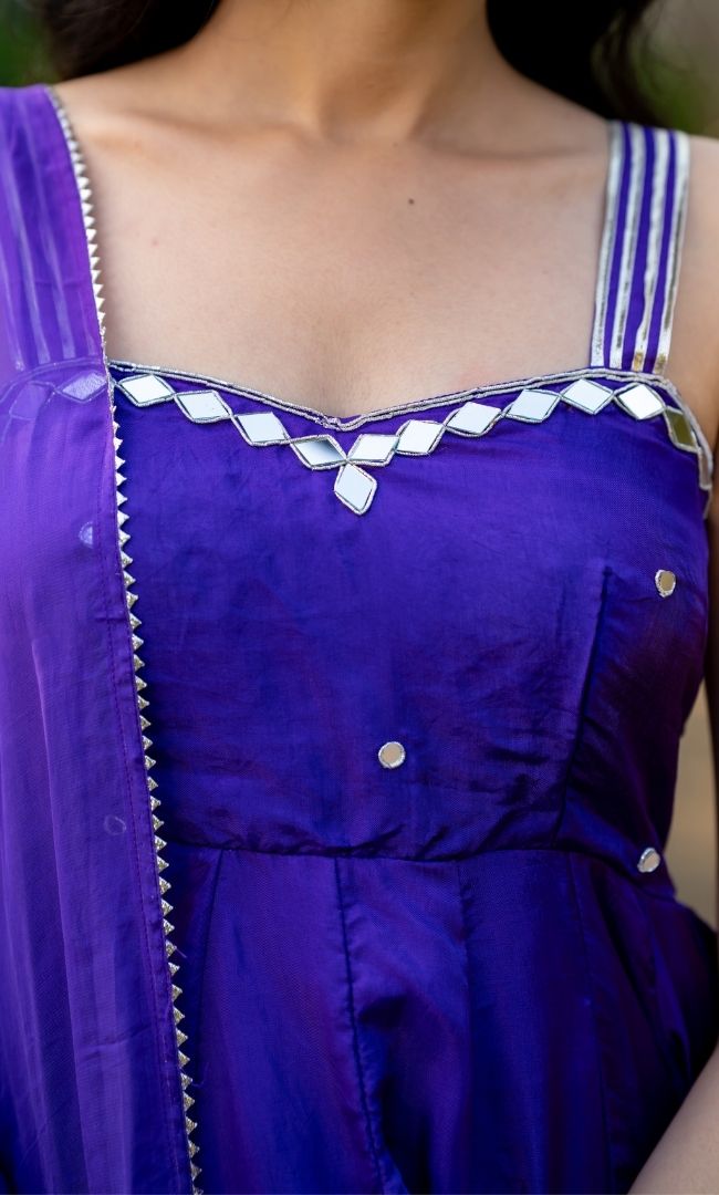 Chic Violet Sharara Set