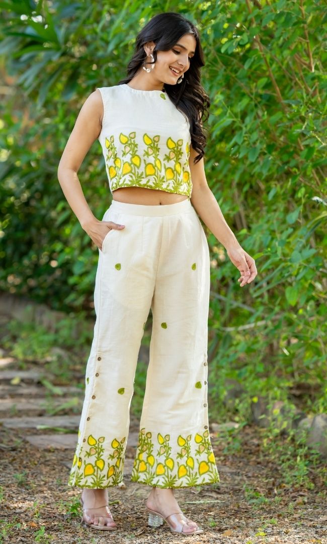 Lemon Vibe Cotton Co-ord Set