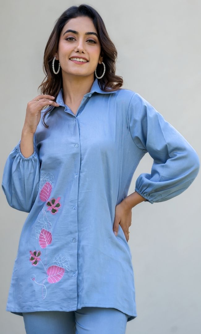 Dovy Embroidered Co-ord Set