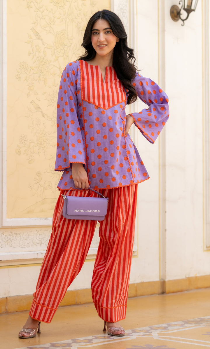 Antra Lavender Co-ord Set
