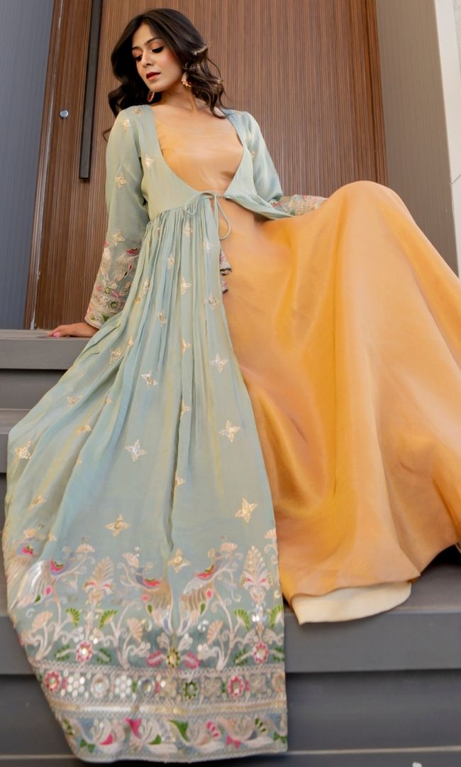 Mayuri Tissue Anarkali Set
