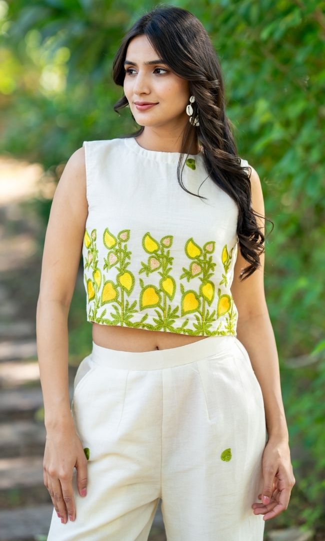Lemon Vibe Cotton Co-ord Set