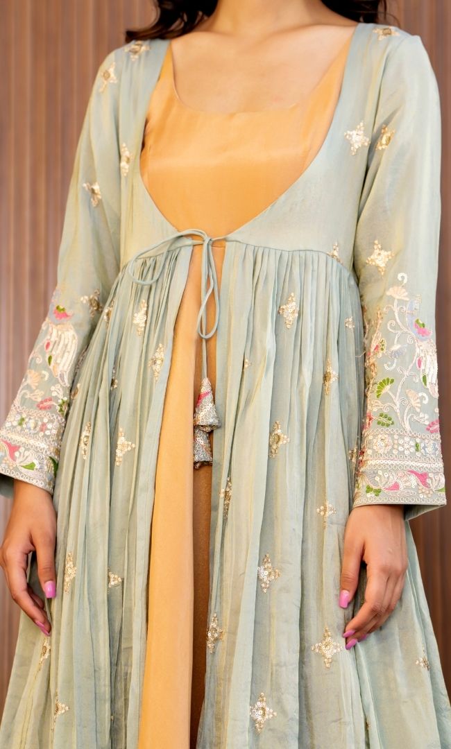Mayuri Tissue Anarkali Set