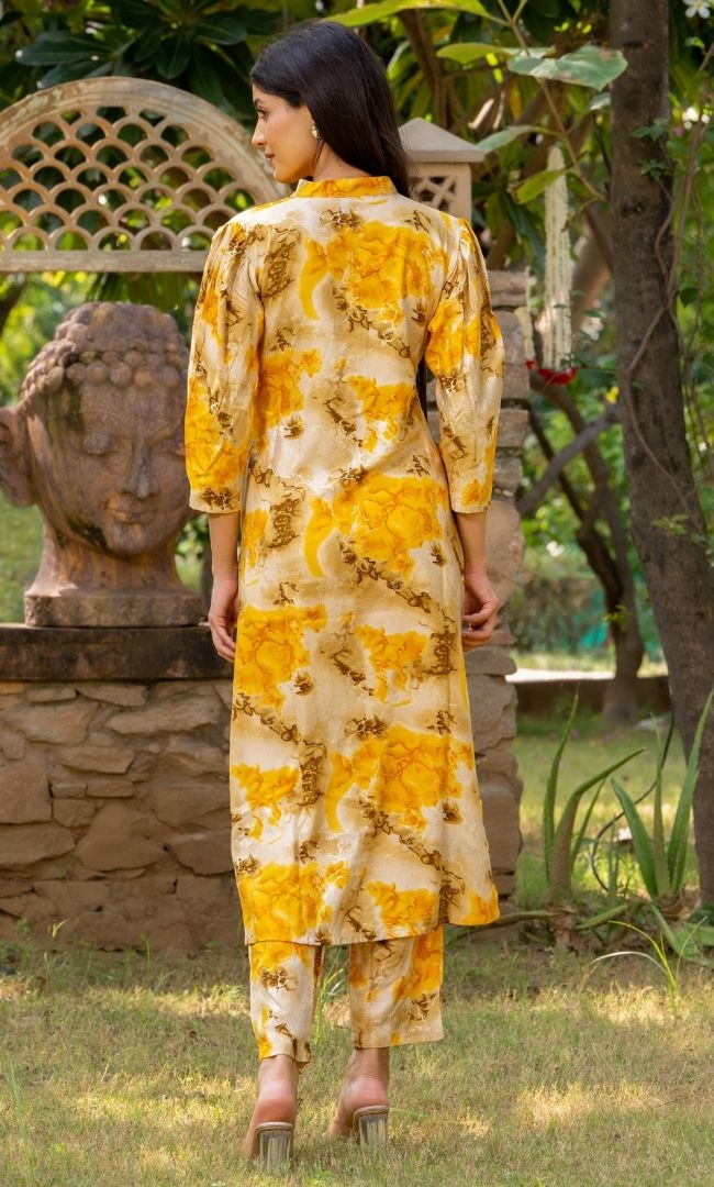 Amber Yellow Kurta Set