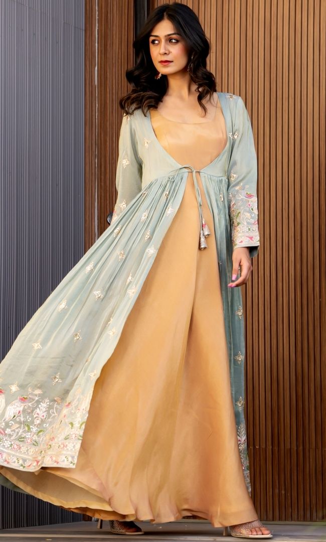 Mayuri Tissue Anarkali Set
