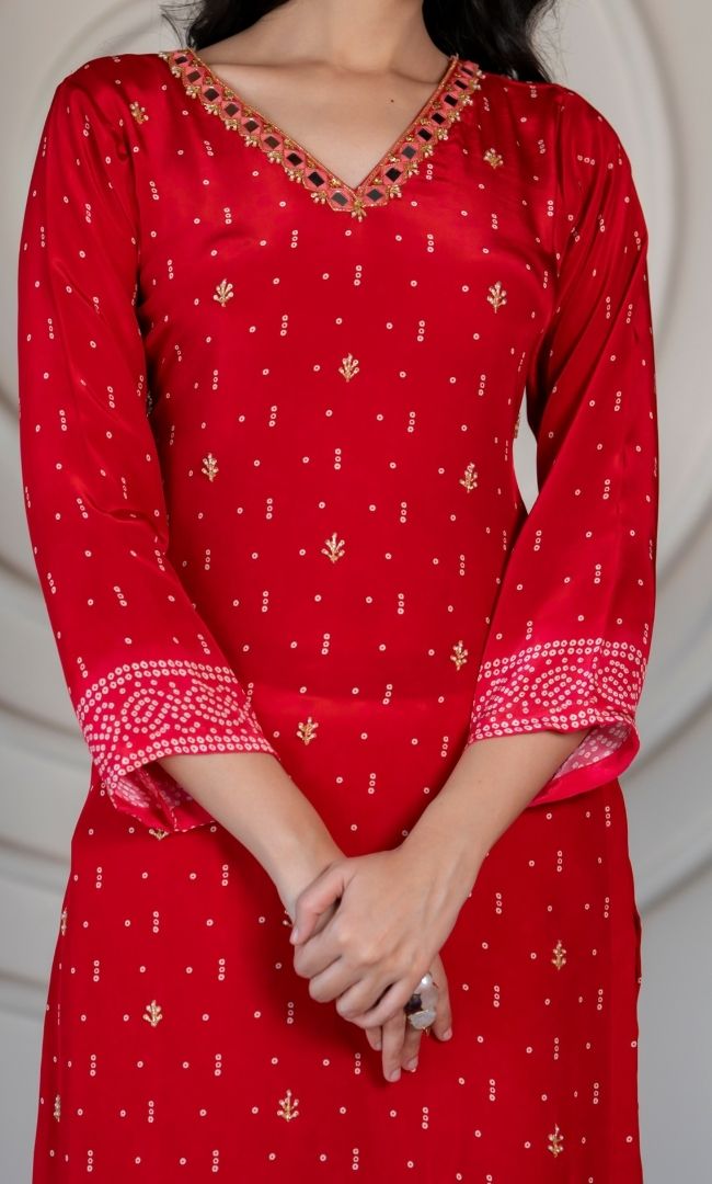 Surkh Gul Red Suit Set