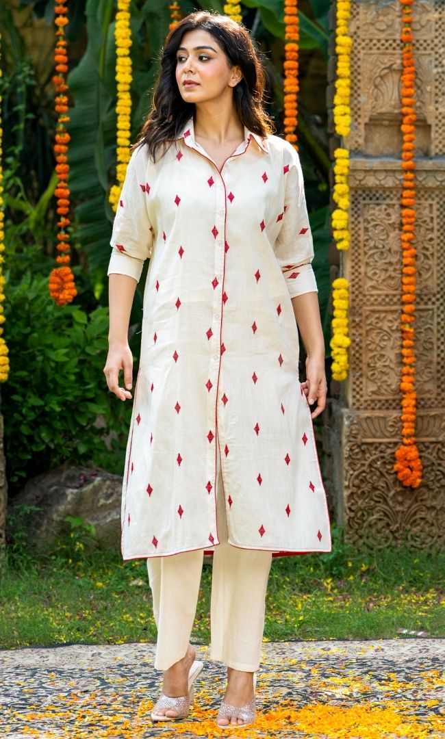Tiles Diamonds Cotton Co-ord Set
