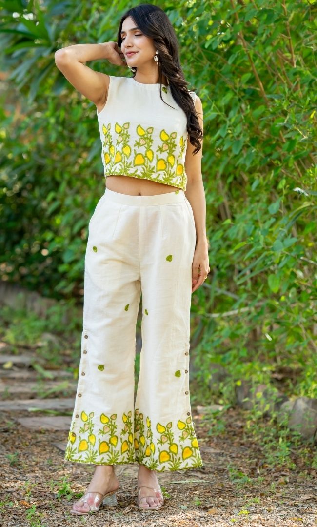 Lemon Vibe Cotton Co-ord Set