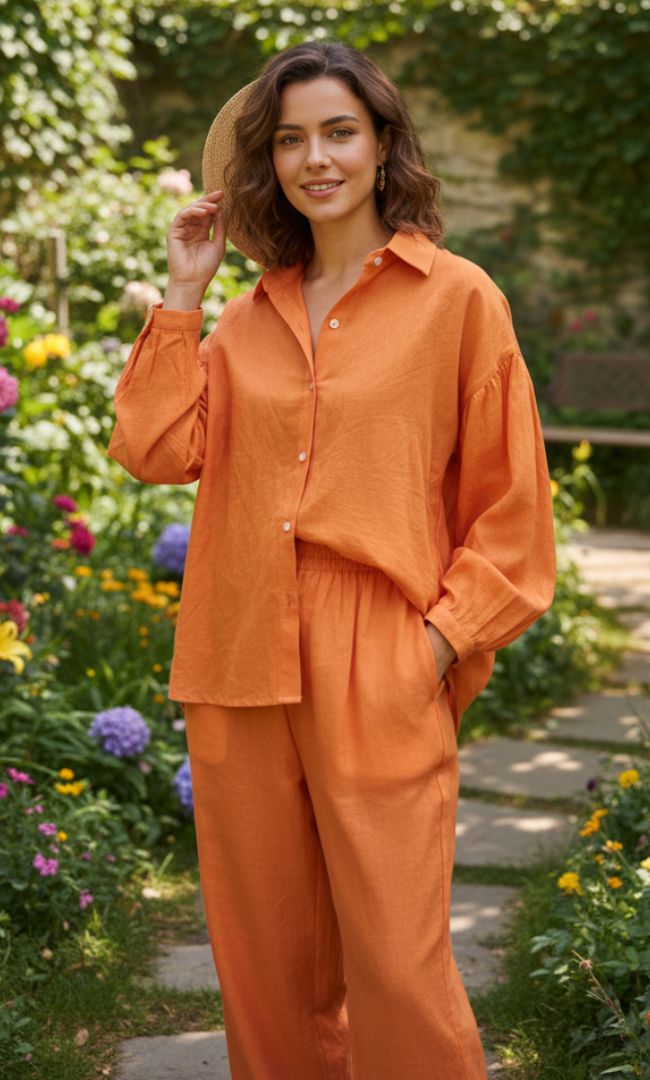 Earthline Cotton Linen Co-ord