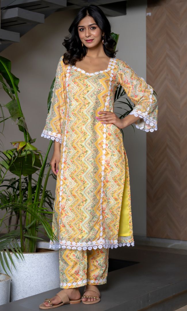 Goldie Printed Kurta Set
