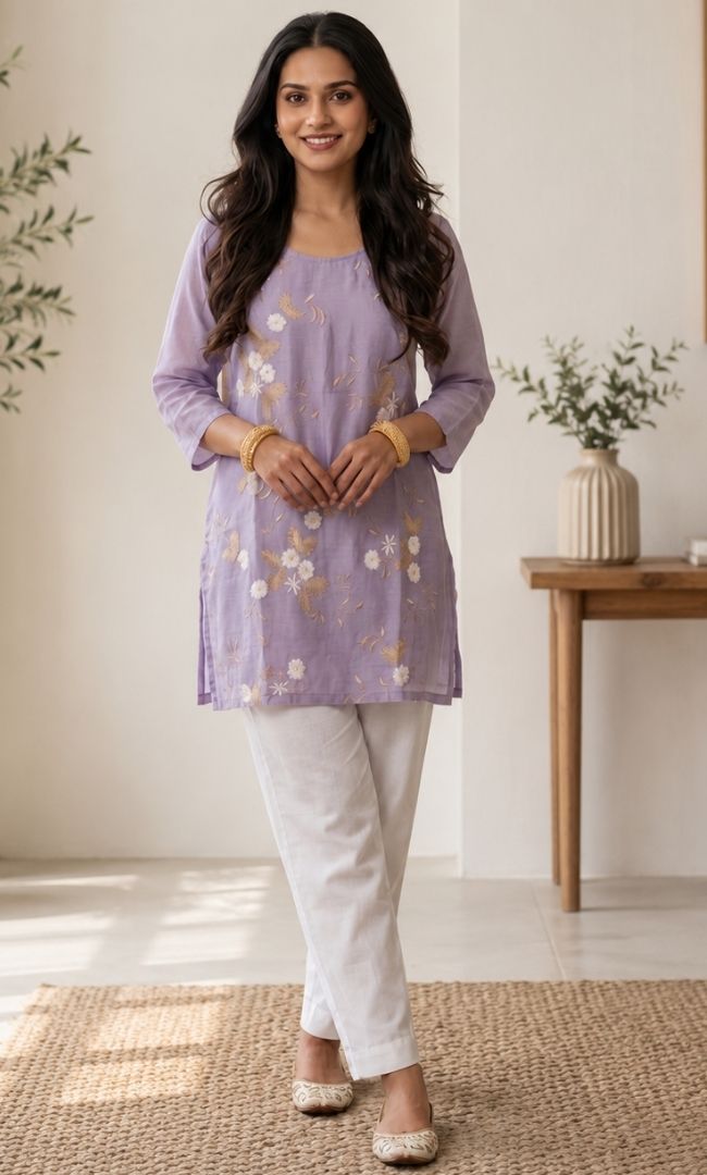 Lavish Mul Chanderi Kurti