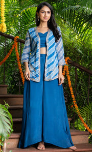 Blue Luxe Leheriya Set