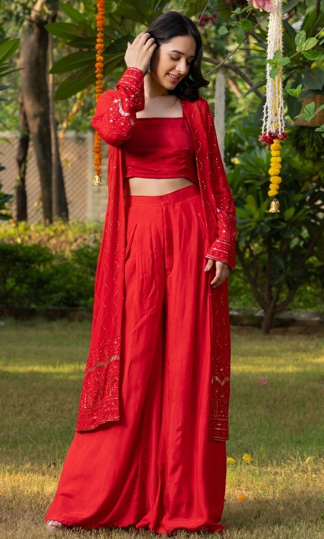 Scarlet Red Co-ord Set