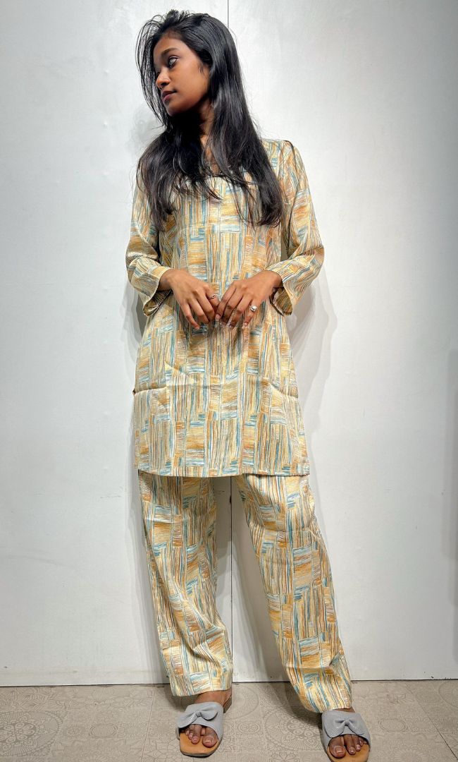 Printed Rozana Set