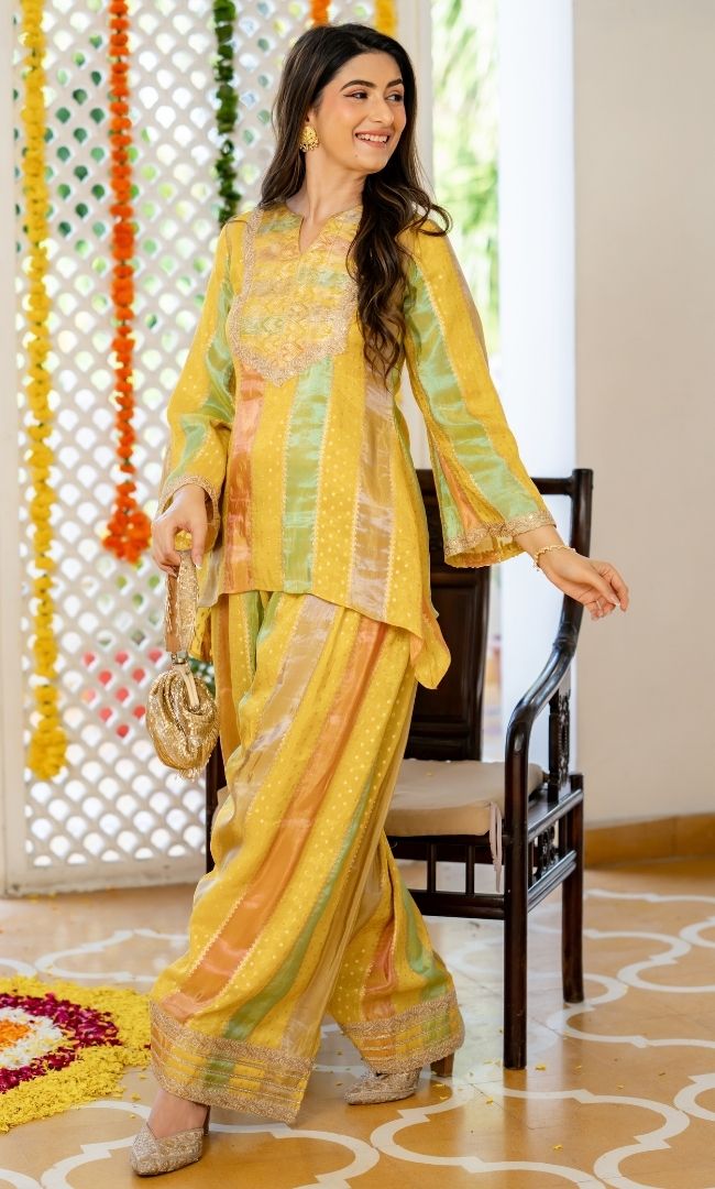 Meerab Yellow Farsi Set