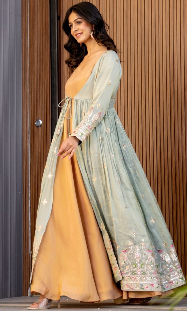 Mayuri Tissue Anarkali Set