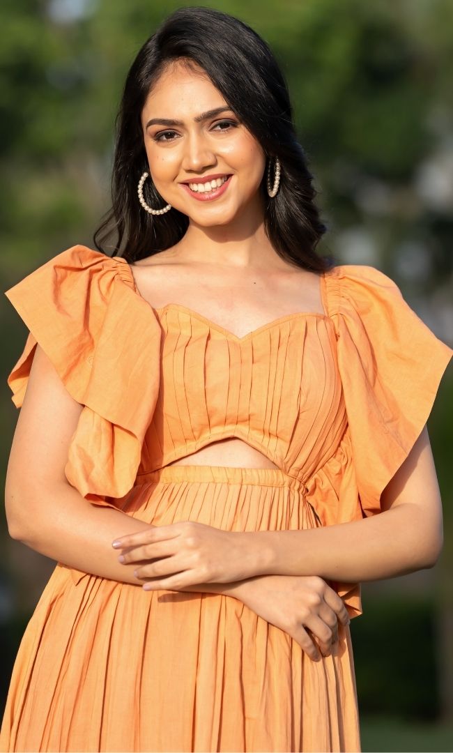 Buff Brown Cotton Dress