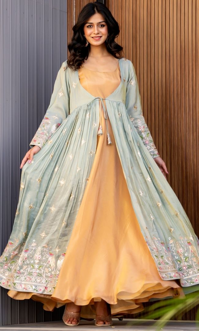 Mayuri Tissue Anarkali Set