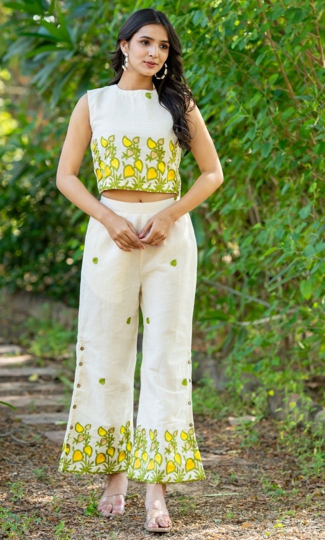 Lemon Vibe Cotton Co-ord Set