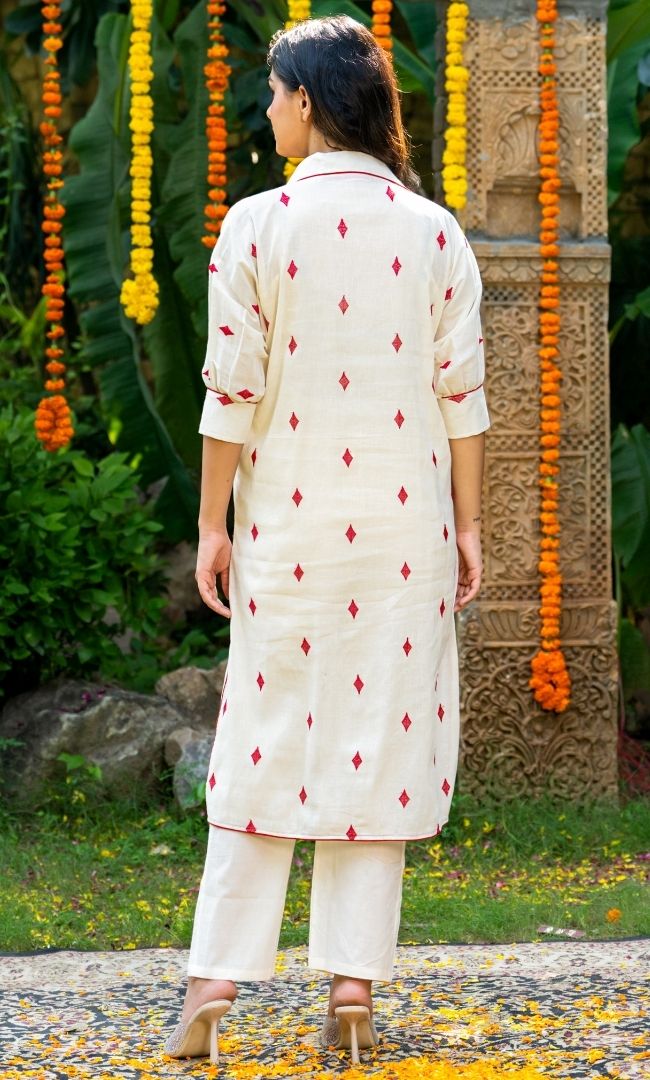 Tiles Diamonds Cotton Co-ord Set
