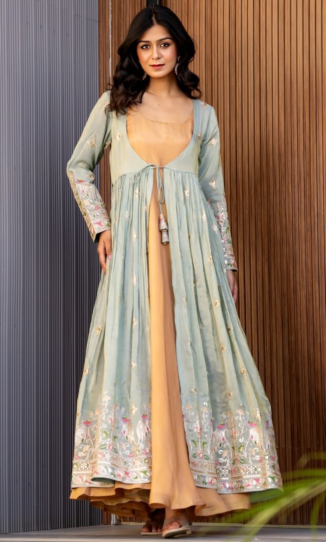 Mayuri Tissue Anarkali Set