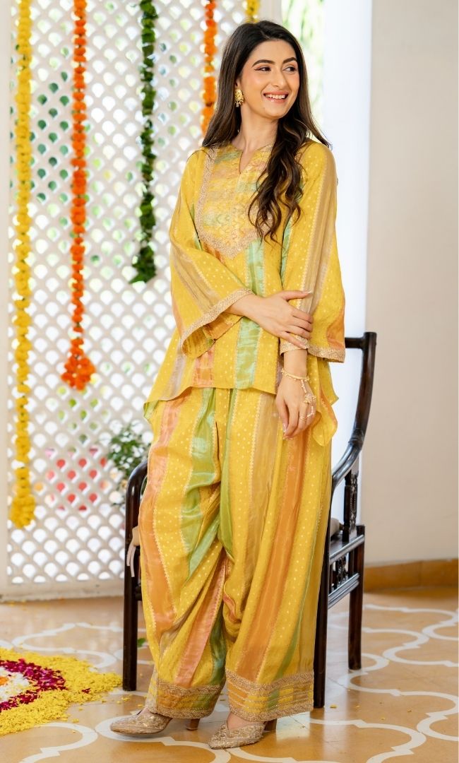 Meerab Yellow Farsi Set