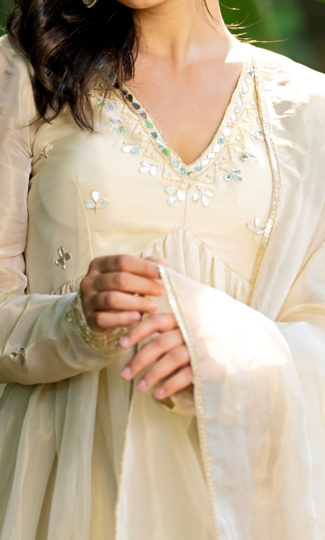 Pearl Ivory Tissue Suit Set