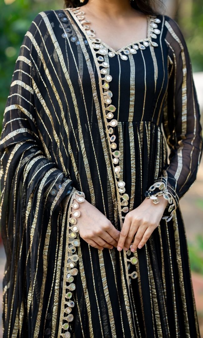 Noir Zareen Anarkali Set