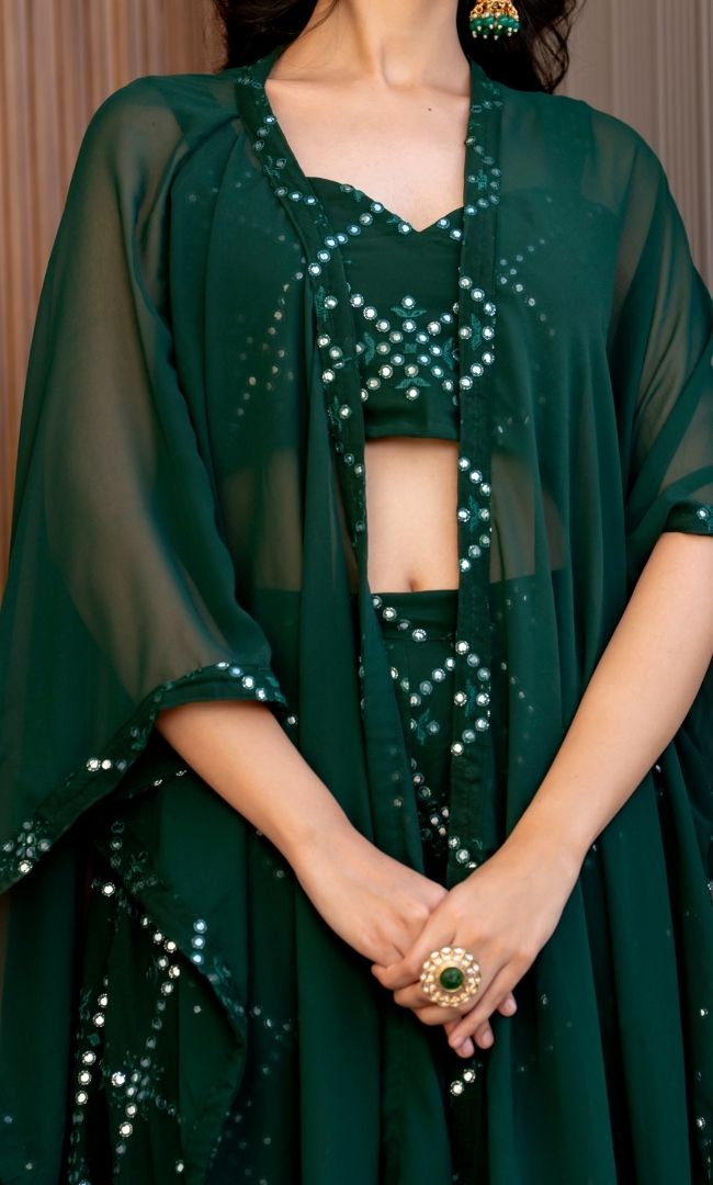 Glimmering Gaze Shrug Set
