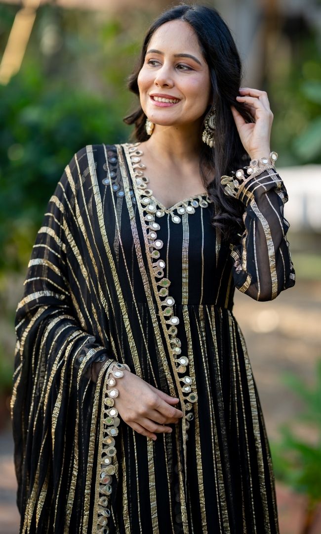 Noir Zareen Anarkali Set