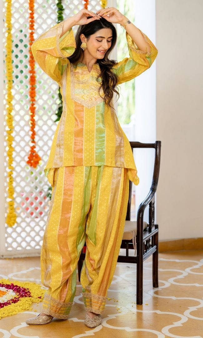 Meerab Yellow Farsi Set